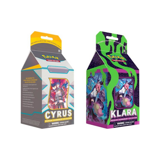 Pokémon Cyrus/Klara Premium Tournament Collection (2 Box Set) – Official Pokémon TCG Product