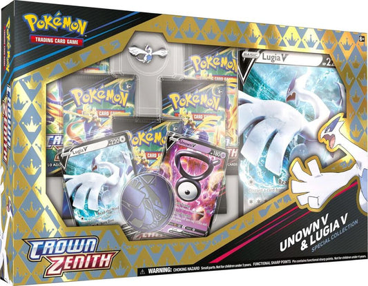 Unown V & Lugia V Pokémon Crown Zenith Special Collection Box – Official Pokémon TCG Product