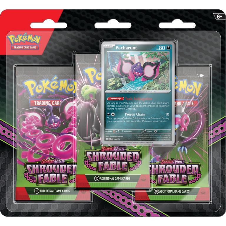 Pokémon Scarlet & Violet Shrouded Fable 3-Pack Blister Pack - 12 Pack Box – Official Pokémon TCG Product