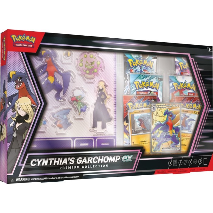 Pokémon Cynthia's Garchomp EX Premium Collection Box – Official Pokémon TCG Product