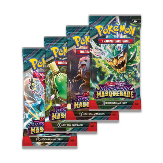 Pokémon TCG Twilight Masquerade - Booster Packs SET OF 4 – Authentic Japanese Pokémon Cards