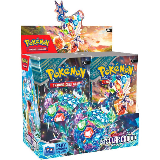 Stellar Crown Booster Display Box – Official Pokémon TCG Product