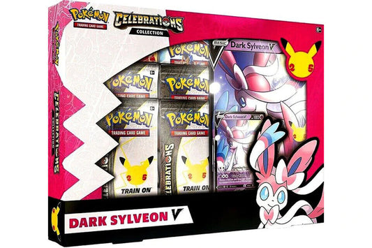 Pokémon TCG Celebrations Dark Sylveon V Collection Box – Official Pokémon TCG Product
