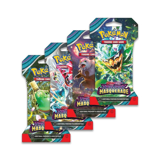 Pokémon TCG Twilight Masquerade Sleeved - Booster Packs SET OF 4 – Authentic Japanese Pokémon Cards