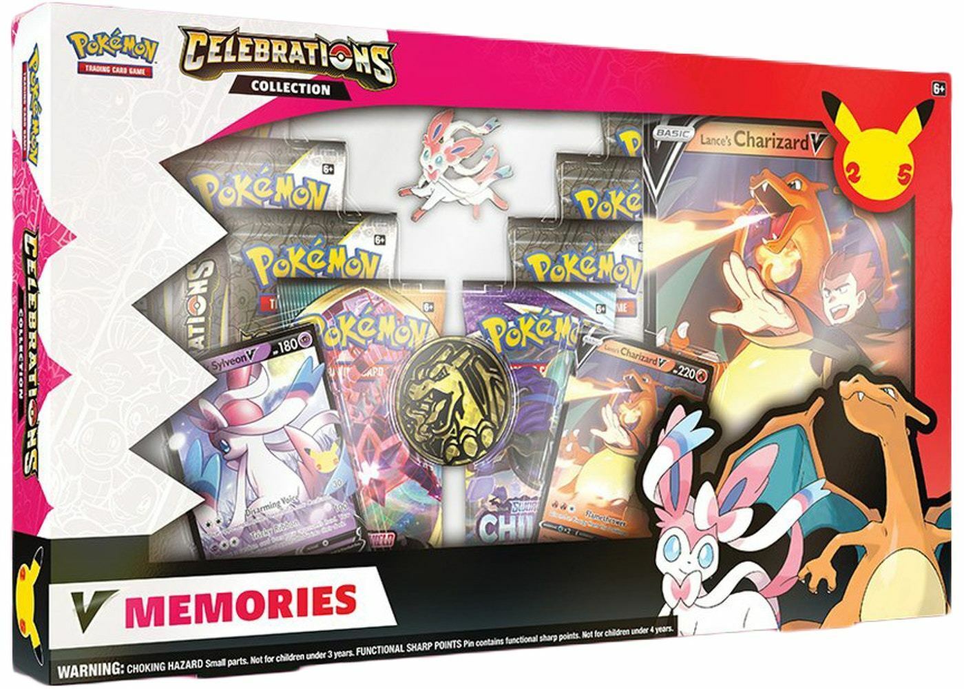Pokémon TCG Celebrations V Memories Box Charizard & Sylveon – Official Pokémon TCG Product