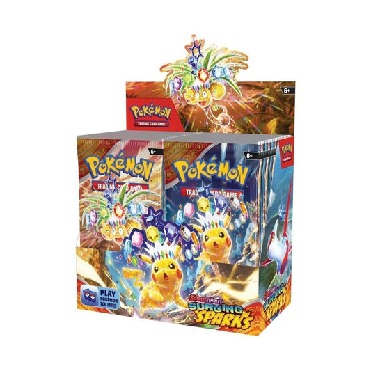 Japanese Pokémon TCG Scarlet & Violet - Surging Sparks SV08 Sealed Booster Box – Rare & Exclusive Cards