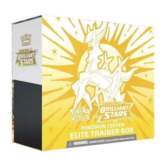 Pokémon TCG Sword & Shield Brilliant Stars Pokémon Center Elite Trainer Box – Complete Trainer Kit with Accessories